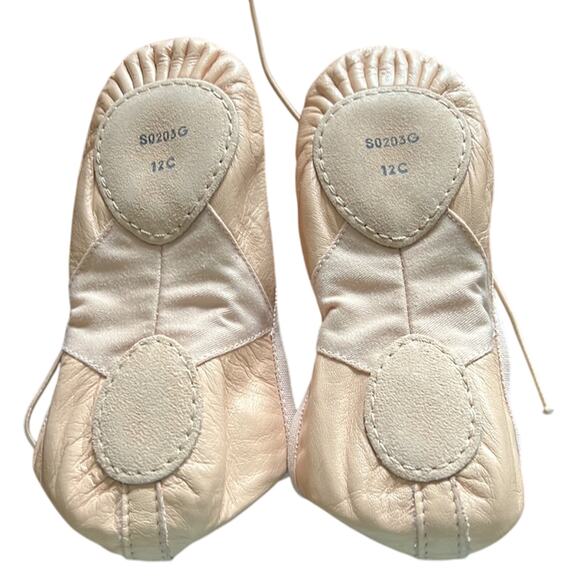 Bloch Prolite II Hybrid Pink Leather Split Sole Ballet Slippers Girls Size 12C - Picture 2 of 5